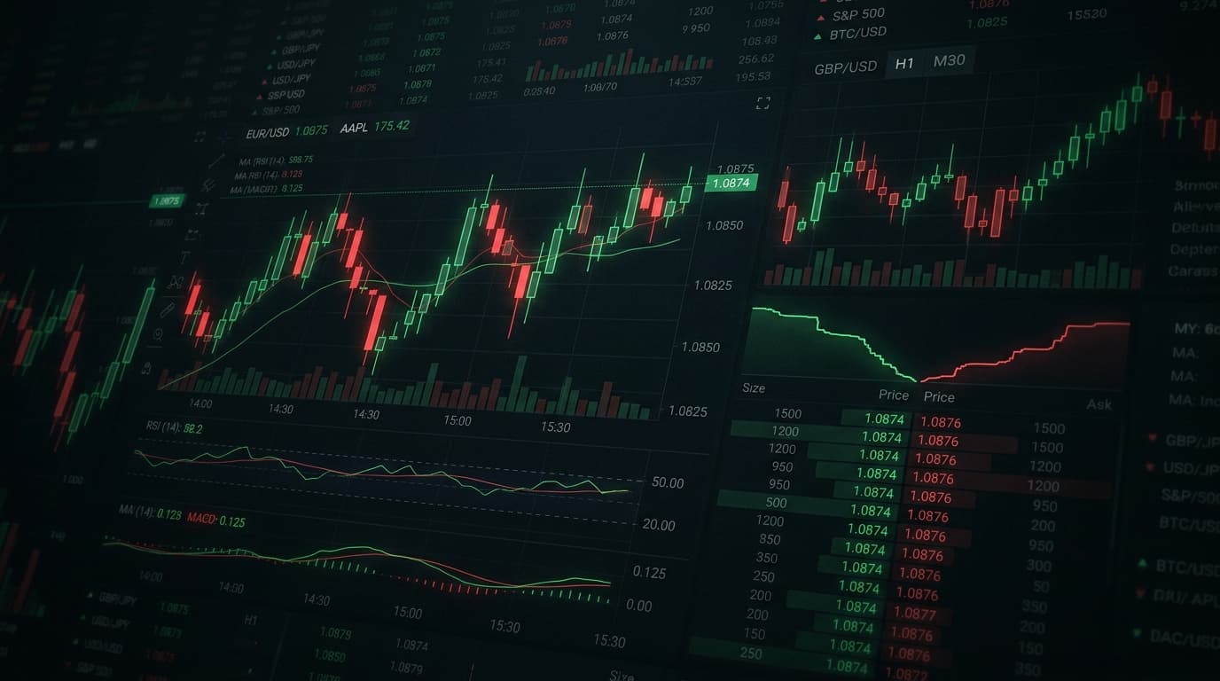 Forex and Gold Trading Charts